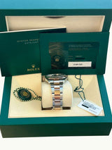 Rolex Datejust 41mm Two-Tone Rose Gold Oystersteel Chocolate Dial Watch 126331