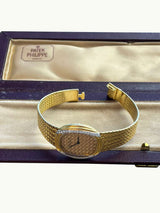 Patek Philippe Vintage 18K Yellow Gold Diamond Manual Winding Watch Watch 4288