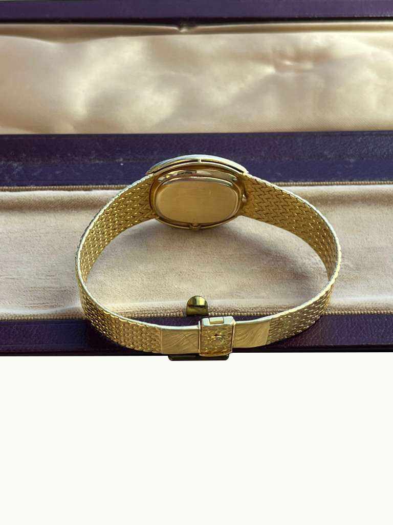Patek Philippe Vintage 18K Yellow Gold Diamond Manual Winding Watch Watch 4288