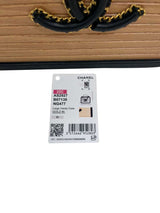 Chanel Vanity Case Chip-On Wood Leather Box with Chain Strap AS2927