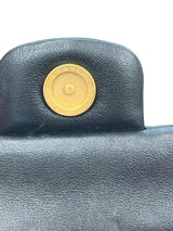Chanel Vanity Case Chip-On Wood Leather Box with Chain Strap AS2927