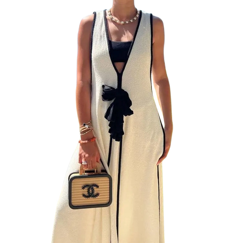 Chanel Vanity Case Chip-On Wood Leather Box with Chain Strap AS2927