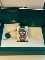 Rolex Daytona Chronograph 40mm Black Dial 18K Rose Gold Mens Watch 116505