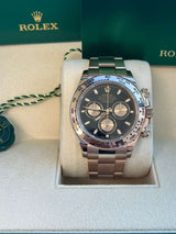 Rolex Daytona Chronograph 40mm Black Dial 18K Rose Gold Mens Watch 116505