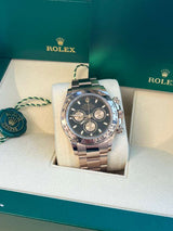Rolex Daytona Chronograph 40mm Black Dial 18K Rose Gold Mens Watch 116505