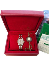Rolex Lady-Datejust Steel Yellow Gold Ivory Anniversary Dial Oyster Watch 79173