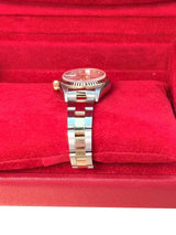 Rolex Lady-Datejust Steel Yellow Gold Ivory Anniversary Dial Oyster Watch 79173