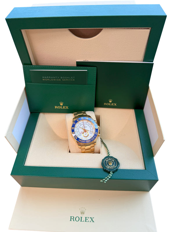 Rolex Yacht-Master II 44mm Chronograph Yellow Gold Oyster Bracelet Watch 116688