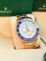 Rolex Yacht-Master II 44mm Chronograph Yellow Gold Oyster Bracelet Watch 116688
