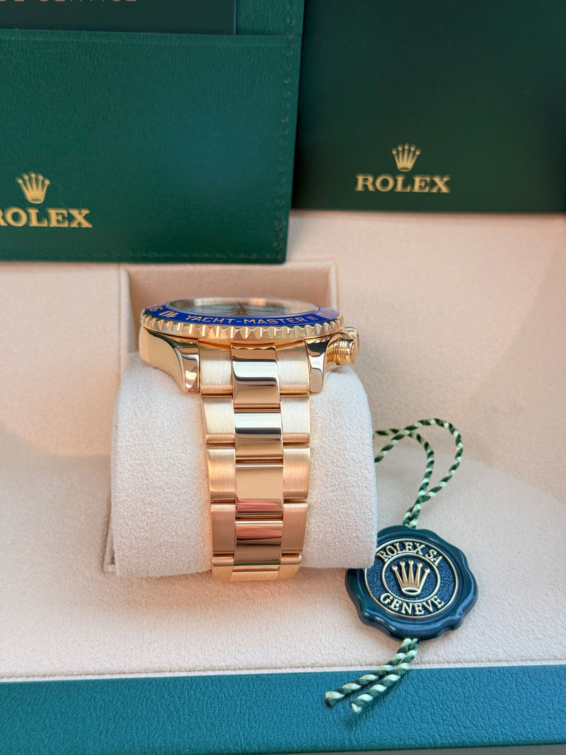 Rolex Yacht-Master II 44mm Chronograph Yellow Gold Oyster Bracelet Watch 116688
