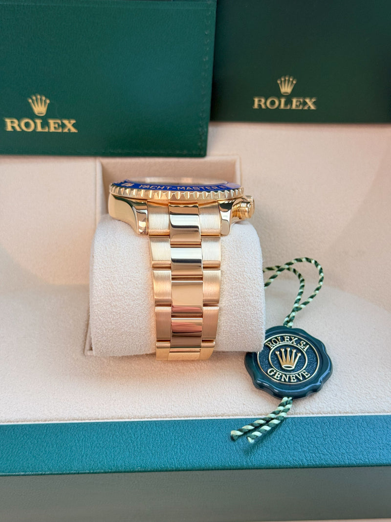 Rolex Yacht-Master II 44mm Chronograph Yellow Gold Oyster Bracelet Watch 116688