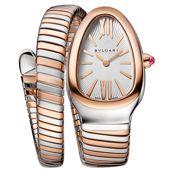 Bulgari Serpenti Tubogas Single-Spiral Opaline Dial With Guilloché Soleil 103708