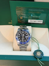 Rolex GMT-Master II 40mm Batman Black Blue Ceramic Bezel Oyster Watch 126710