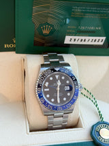 Rolex GMT-Master II 40mm Batman Black Blue Ceramic Bezel Oyster Watch 126710