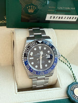 Rolex GMT-Master II 40mm Batman Black Blue Ceramic Bezel Oyster Watch 126710