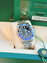 Rolex GMT-Master II 40mm Batman Black Blue Ceramic Bezel Oyster Watch 126710