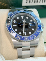 Rolex GMT-Master II 40mm Batman Black Blue Ceramic Bezel Oyster Watch 126710