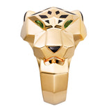 Cartier Panthère de Cartier Tsavorite Garnets Onyx Ring Yellow Gold