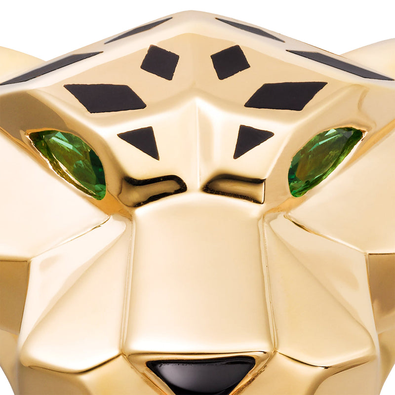 Cartier Panthère de Cartier Tsavorite Garnets Onyx Ring Yellow Gold