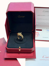 Cartier Panthère de Cartier Tsavorite Garnets Onyx Ring Yellow Gold