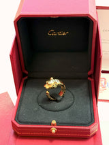 Cartier Panthère de Cartier Tsavorite Garnets Onyx Ring Yellow Gold