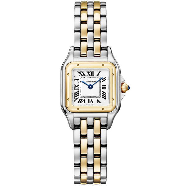 Cartier Panthère De Cartier Small Steel/Yellow Gold Silver Dial Watch W2PN0018