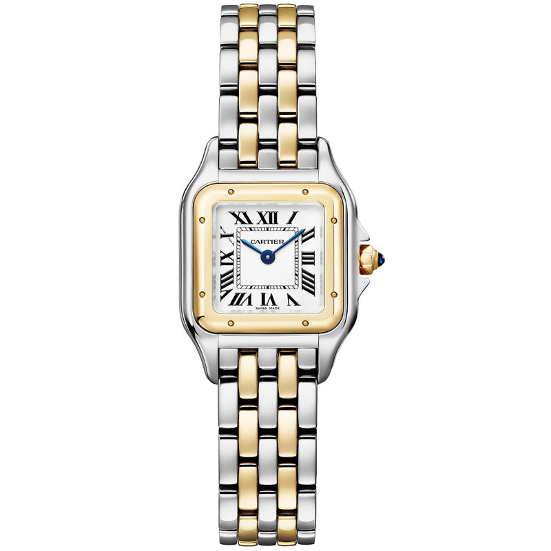 Cartier Panthère De Cartier Small Steel/Yellow Gold Silver Dial Watch W2PN0018