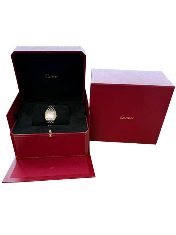 Cartier Panthère De Cartier Small Steel/Yellow Gold Silver Dial Watch W2PN0018