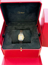 Cartier Panthère De Cartier Small Steel/Yellow Gold Silver Dial Watch W2PN0018