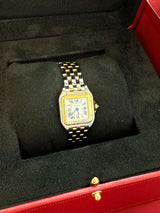 Cartier Panthère De Cartier Small Steel/Yellow Gold Silver Dial Watch W2PN0018