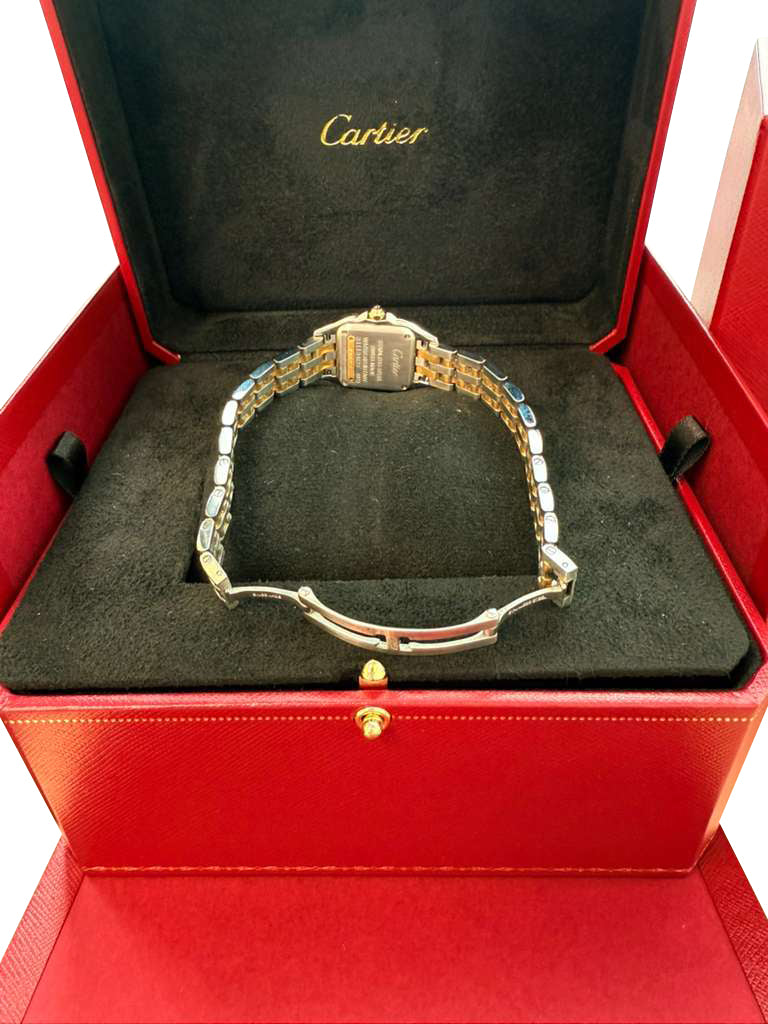 Cartier Panthère De Cartier Small Steel/Yellow Gold Silver Dial Watch W2PN0018