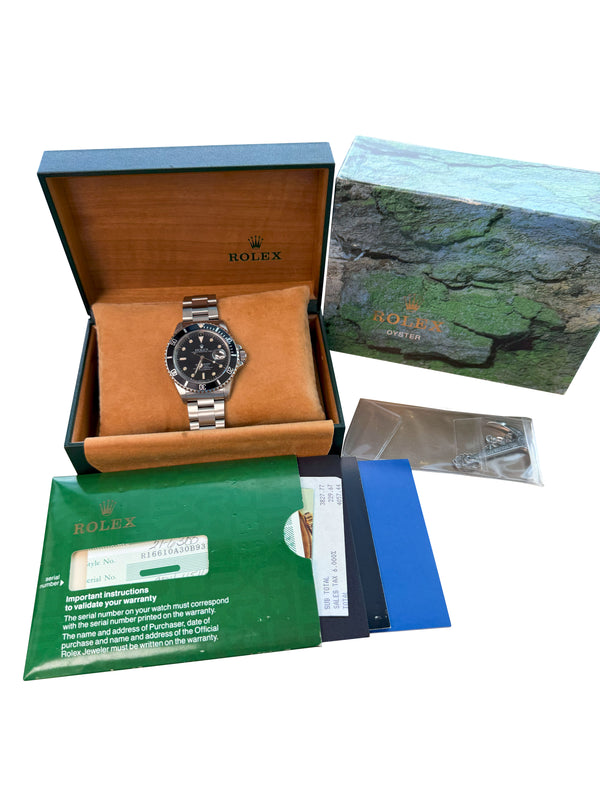 Rolex Submariner Date 40mm Black Dial Stainless Steel Automatic Watch 16610