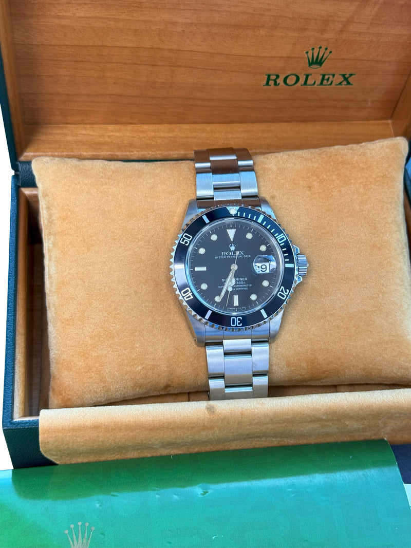 Rolex Submariner Date 40mm Black Dial Stainless Steel Automatic Watch 16610