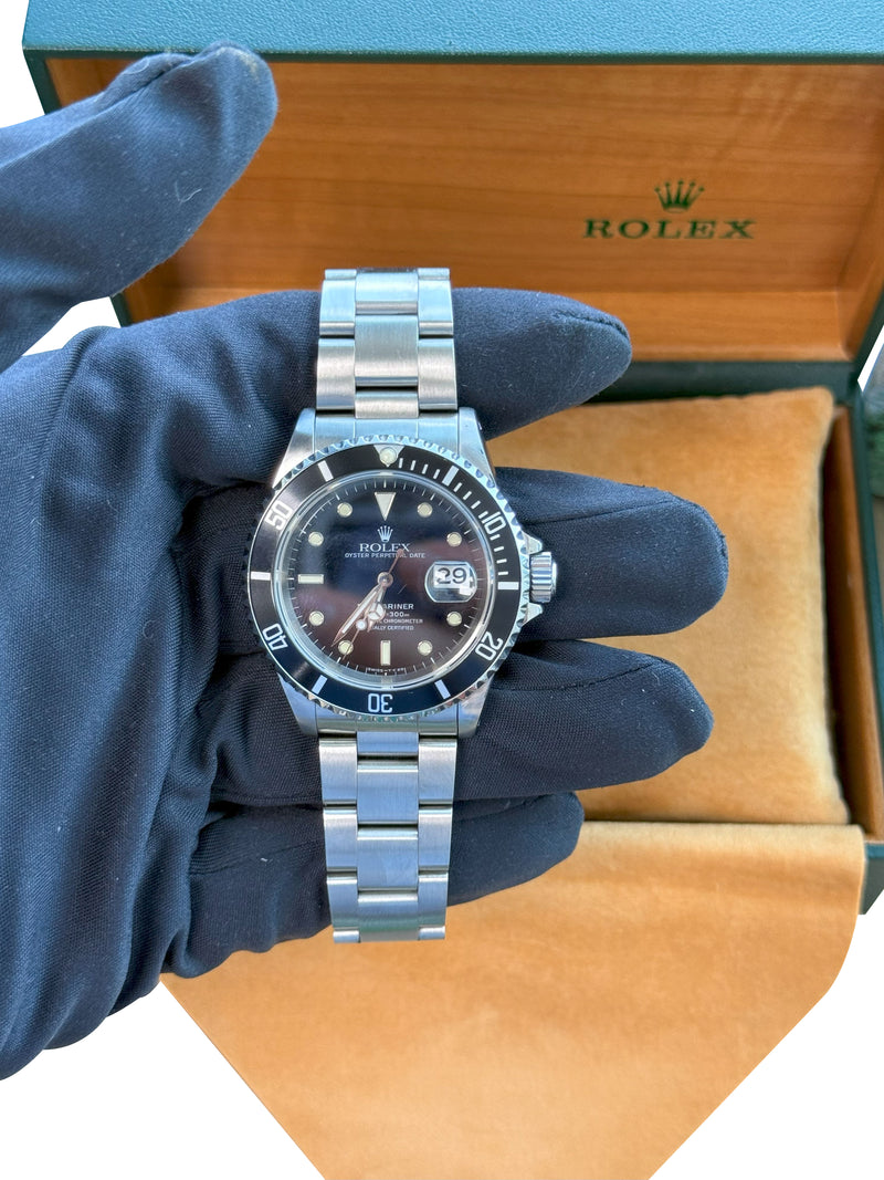Rolex Submariner Date 40mm Black Dial Stainless Steel Automatic Watch 16610