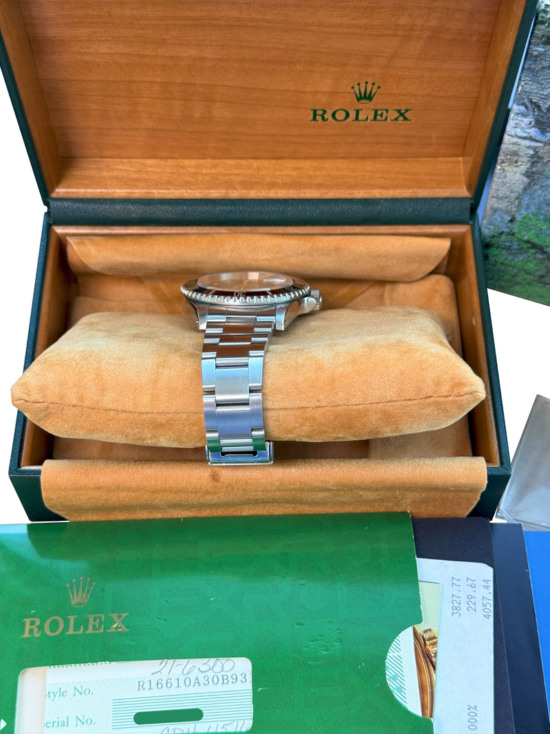 Rolex Submariner Date 40mm Black Dial Stainless Steel Automatic Watch 16610