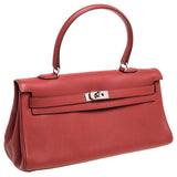 Hermes Kelly 42 Sanguine Taurillon Clemence Leather Palladium Hardware