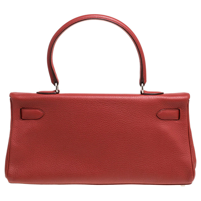 Hermes Kelly 42 Sanguine Taurillon Clemence Leather Palladium Hardware