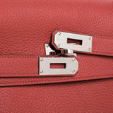 Hermes Kelly 42 Sanguine Taurillon Clemence Leather Palladium Hardware