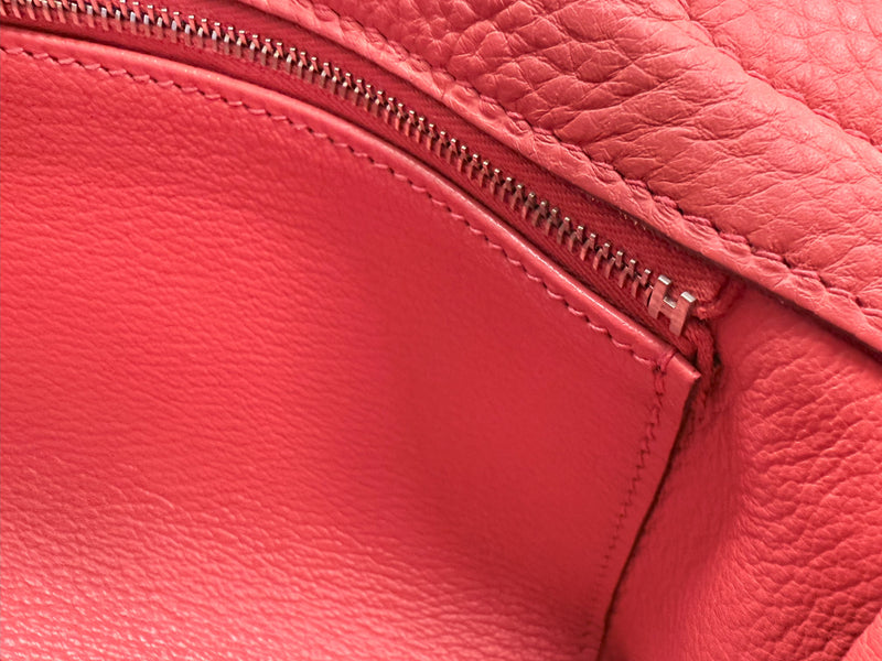 Hermes Kelly 42 Sanguine Taurillon Clemence Leather Palladium Hardware