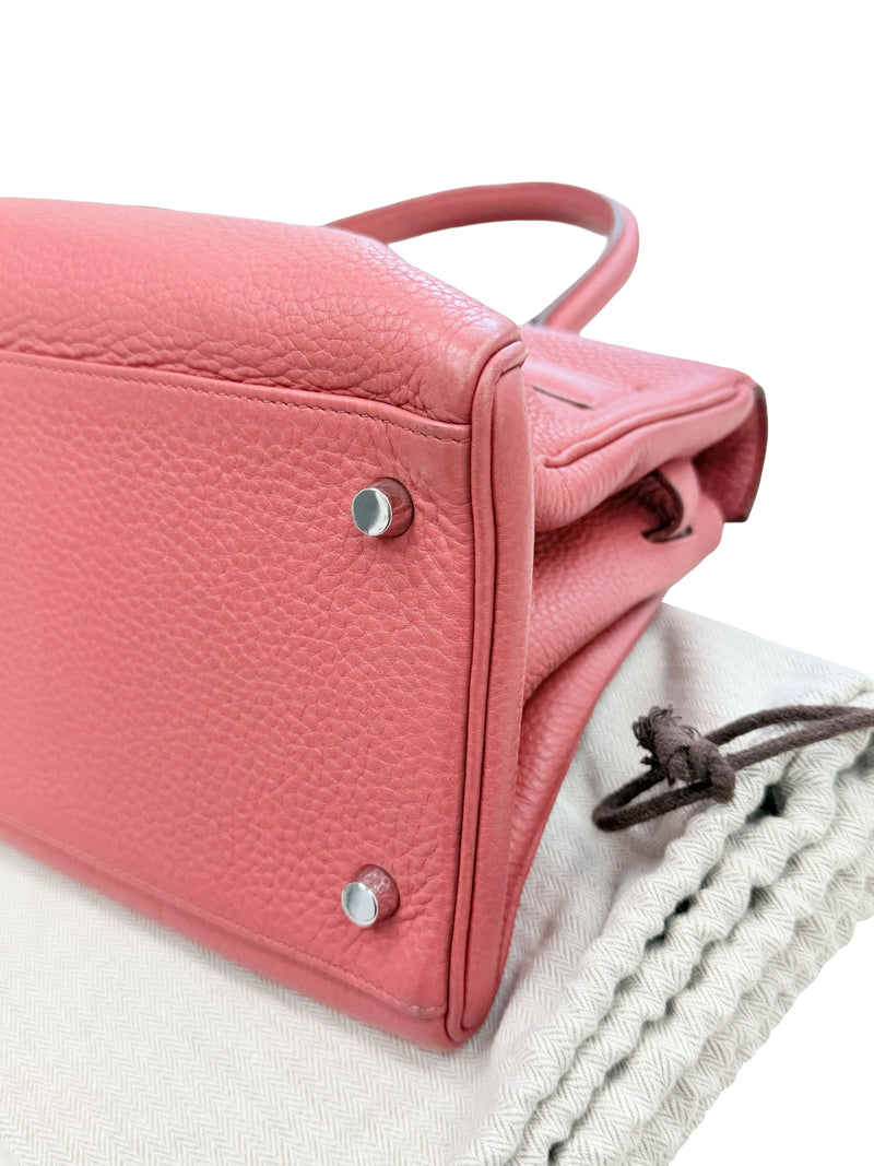 Hermes Kelly 42 Sanguine Taurillon Clemence Leather Palladium Hardware