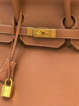 Hermes Birkin 35 Gold Togo Leather With Gold Hardware Handbag