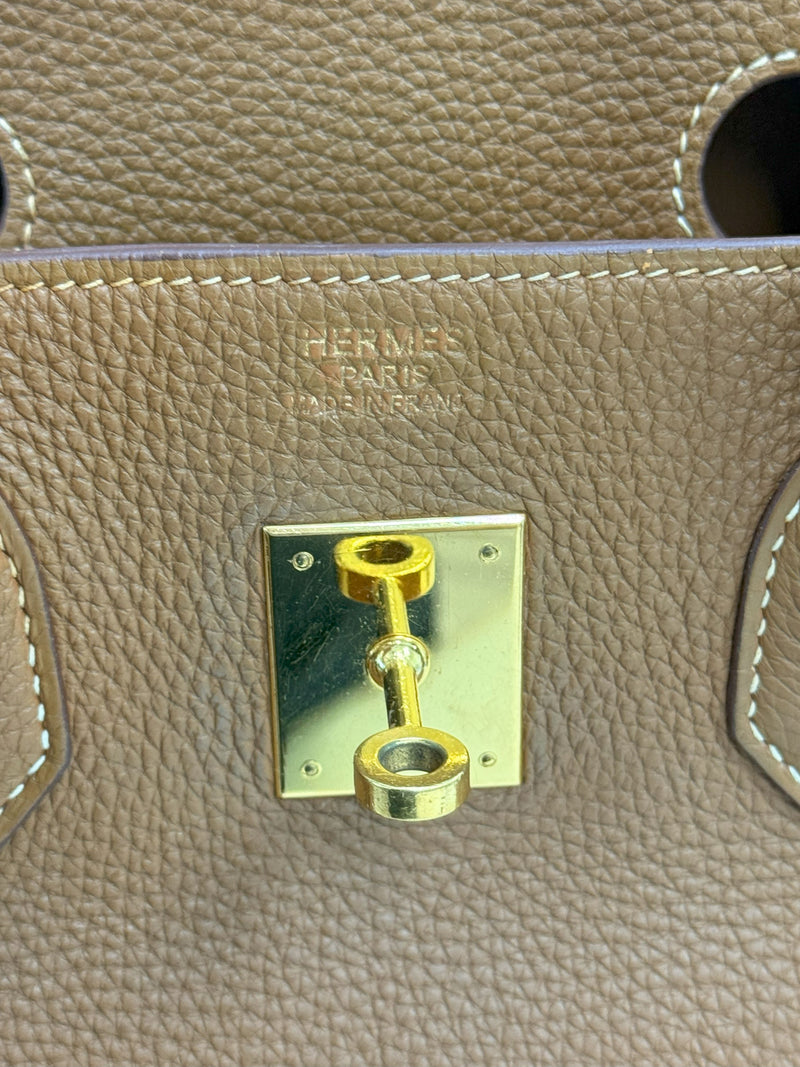 Hermes Birkin 35 Gold Togo Leather With Gold Hardware Handbag