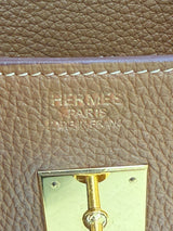 Hermes Birkin 35 Gold Togo Leather With Gold Hardware Handbag