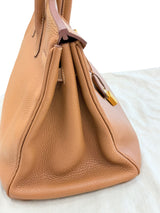 Hermes Birkin 35 Gold Togo Leather With Gold Hardware Handbag