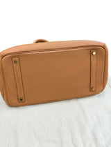 Hermes Birkin 35 Gold Togo Leather With Gold Hardware Handbag