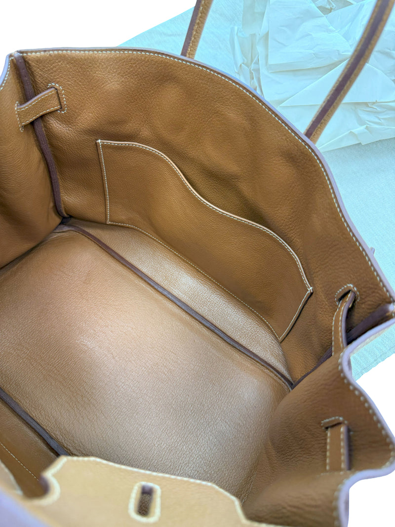 Hermes Birkin 35 Gold Togo Leather With Gold Hardware Handbag