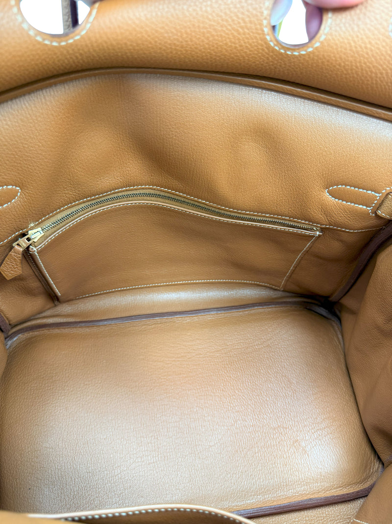 Hermes Birkin 35 Gold Togo Leather With Gold Hardware Handbag