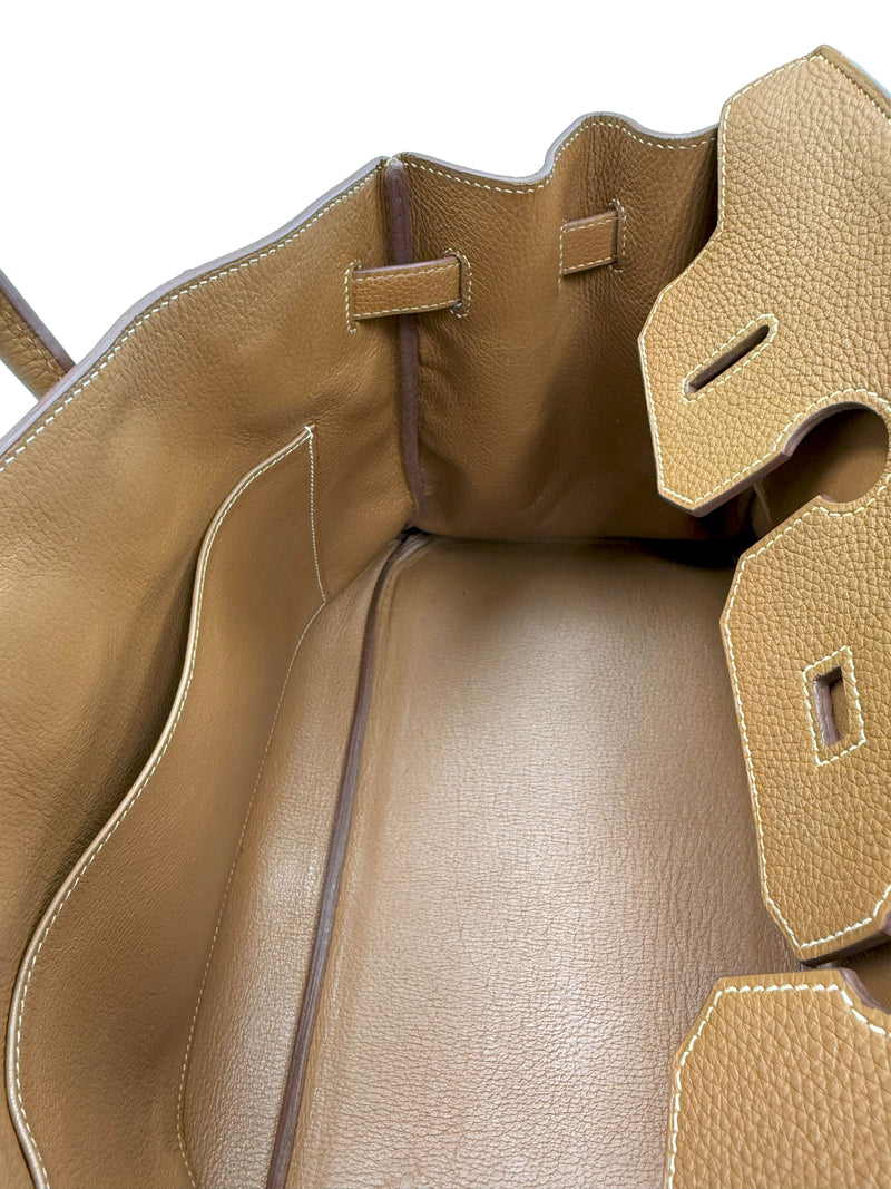 Hermes Birkin 35 Gold Togo Leather With Gold Hardware Handbag