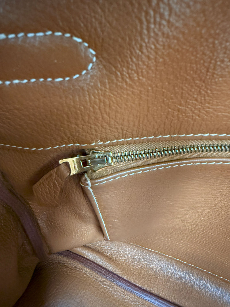 Hermes Birkin 35 Gold Togo Leather With Gold Hardware Handbag