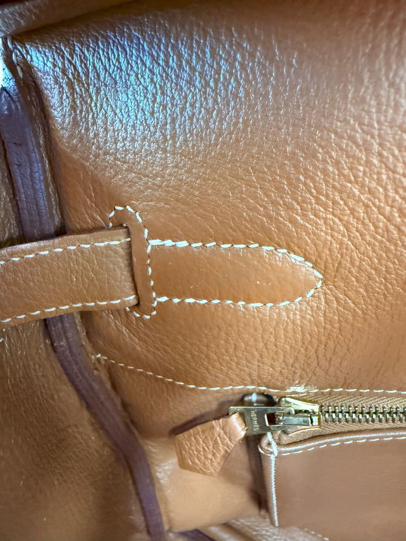 Hermes Birkin 35 Gold Togo Leather With Gold Hardware Handbag